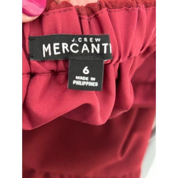 J.Crew Mercantile Womens Sz 6 lined flounced mini skirt Cottagecore Preppy - Picture 3 of 7